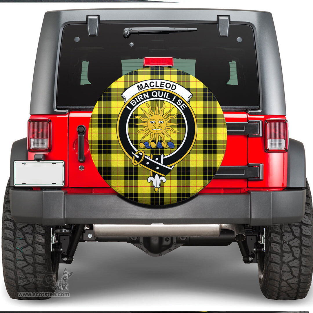 Scottish MacLeod of Lewis Modern Clan Tartan Crest Spare Tire Cover - Show Your Clan Pride