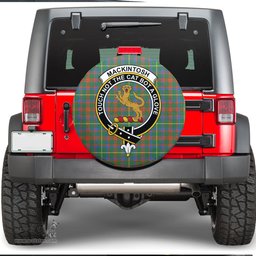 Scottish MacKintosh Hunting Ancient Clan Tartan Crest Spare Tire Cover - Show Your Clan Pride