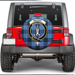 Scottish MacKay Blue Clan Tartan Crest Spare Tire Cover - Show Your Clan Pride