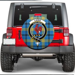Scottish Laing Clan Tartan Crest Spare Tire Cover - Show Your Clan Pride