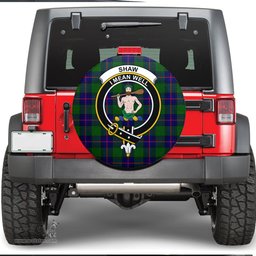 Scottish Shaw Modern Clan Tartan Crest Spare Tire Cover - Show Your Clan Pride