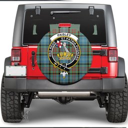 Scottish Paisley District Clan Tartan Crest Spare Tire Cover - Show Your Clan Pride