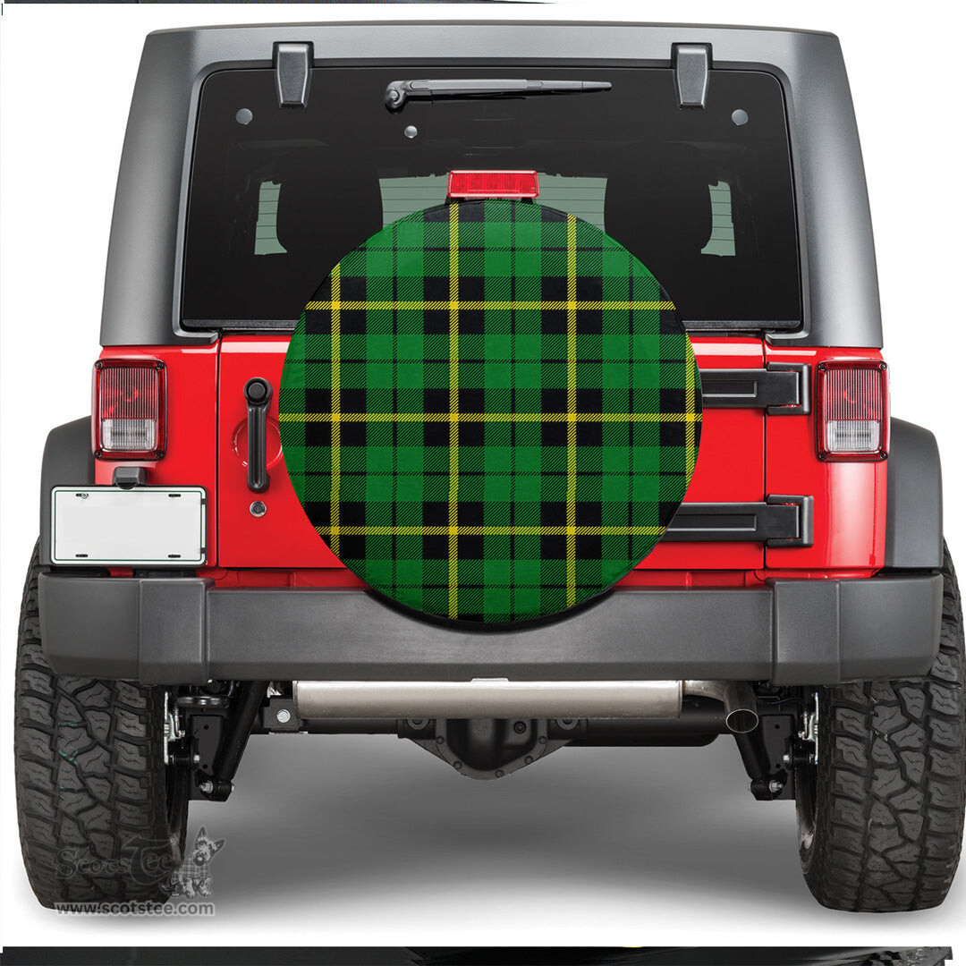 Scottish Wallace Hunting Green Tartan Spare Tire Cover - Show Your Clan Pride