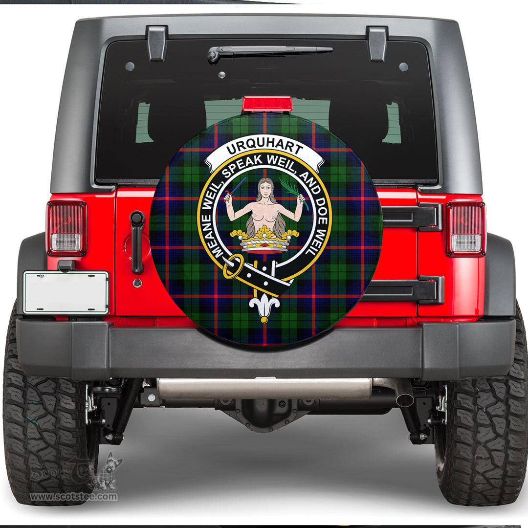 Scottish Urquhart Modern Clan Tartan Crest Spare Tire Cover - Show Your Clan Pride