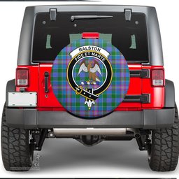 Scottish Ralston Clan Tartan Crest Spare Tire Cover - Show Your Clan Pride
