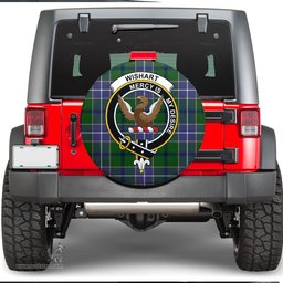 Scottish Wishart Hunting Modern Clan Tartan Crest Spare Tire Cover - Show Your Clan Pride
