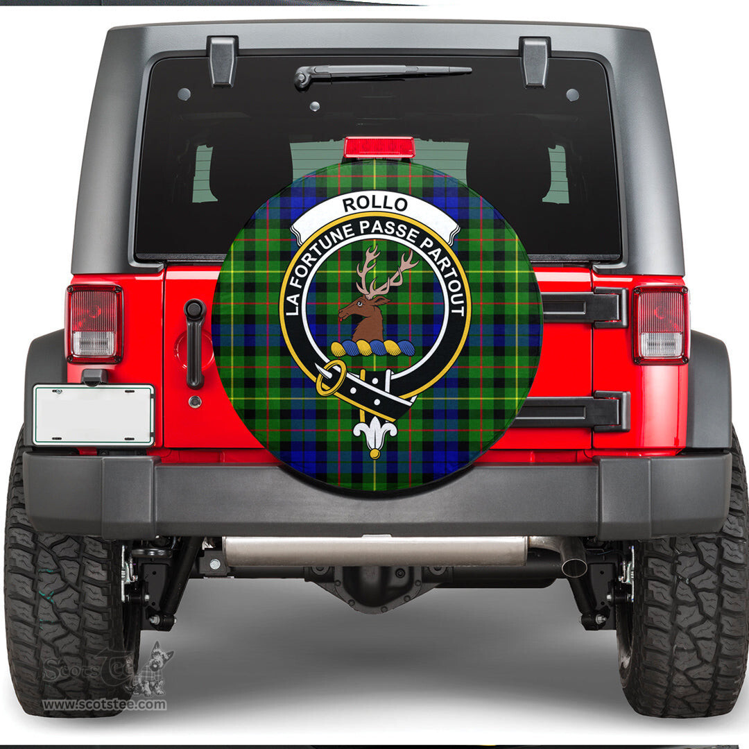 Scottish Rollo Modern Clan Tartan Crest Spare Tire Cover - Show Your Clan Pride