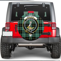 Scottish Wallace Hunting Ancient Clan Tartan Crest Spare Tire Cover - Show Your Clan Pride