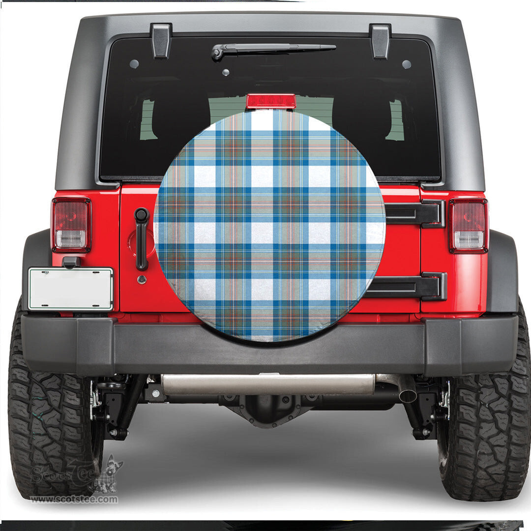 Scottish Stewart Muted Blue Tartan Spare Tire Cover - Show Your Clan Pride