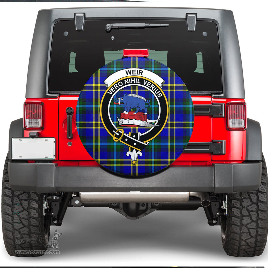 Scottish Weir Modern Clan Tartan Crest Spare Tire Cover - Show Your Clan Pride