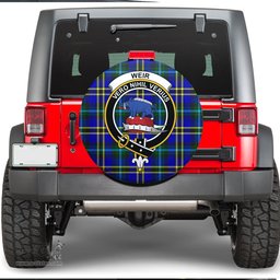 Scottish Weir Modern Clan Tartan Crest Spare Tire Cover - Show Your Clan Pride