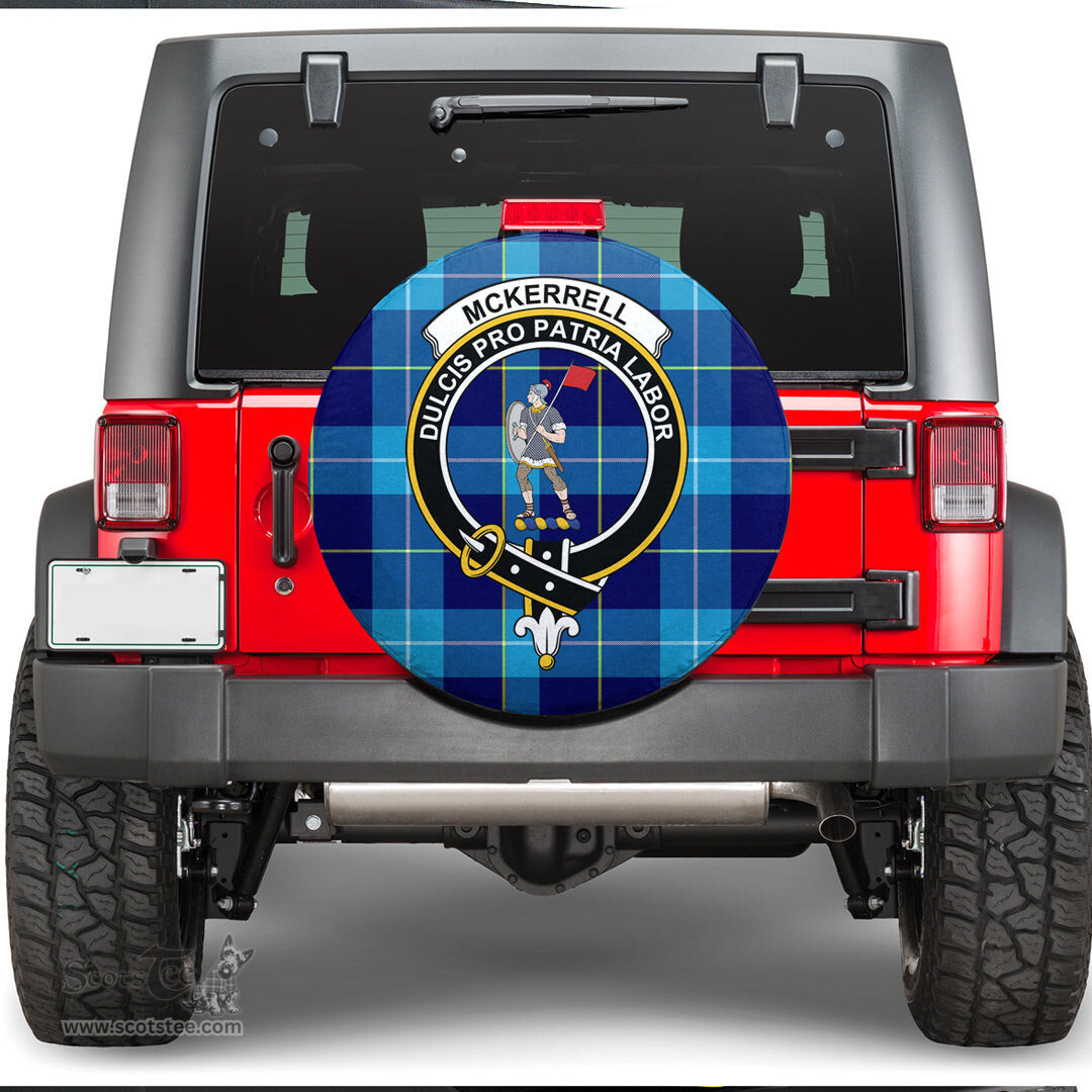 Scottish McKerrell Clan Tartan Crest Spare Tire Cover - Show Your Clan Pride