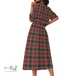 Scottish Anderson of Arbrake Tartan Womens Elastic Waist Dress Tartan Plaid Dress