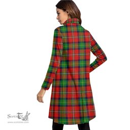 Scottish Boyd Modern Tartan Womens High Neck Dress Tartan Plaid Dress