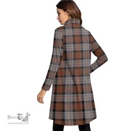 Scottish Cameron of Erracht Weathered Tartan Womens High Neck Dress Tartan Plaid Dress