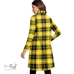 Scottish Barclay Dress Modern Tartan Womens High Neck Dress Tartan Plaid Dress