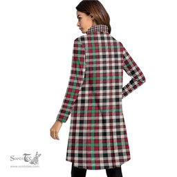 Scottish Borthwick Dress Ancient Tartan Womens High Neck Dress Tartan Plaid Dress