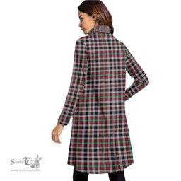 Scottish Borthwick Ancient Clan Tartan Crest Womens High Neck Dress Tartan Plaid Dress