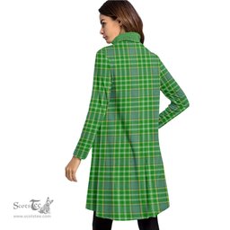 Scottish Currie Tartan Womens High Neck Dress Tartan Plaid Dress