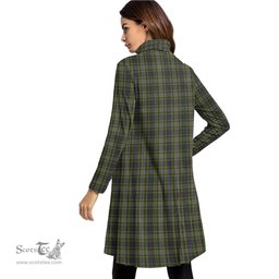 Scottish Davidson Tulloch Dress Clan Tartan Crest Womens High Neck Dress Tartan Plaid Dress