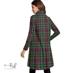 Scottish Crosbie Tartan Womens High Neck Dress Tartan Plaid Dress