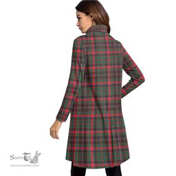 Scottish Cumming Hunting Modern Tartan Womens High Neck Dress Tartan Plaid Dress