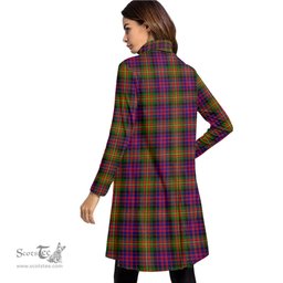 Scottish Carnegie Modern Clan Tartan Crest Womens High Neck Dress Tartan Plaid Dress
