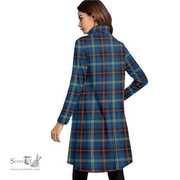 Scottish Grewar Tartan Womens High Neck Dress Tartan Plaid Dress