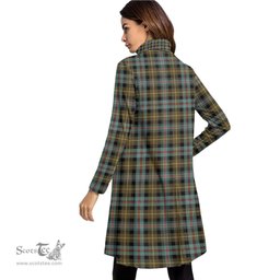 Scottish Farquharson Weathered Tartan Womens High Neck Dress Tartan Plaid Dress