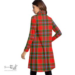 Scottish Drummond of Perth Tartan Womens High Neck Dress Tartan Plaid Dress