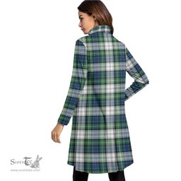 Scottish Gordon Dress Ancient Tartan Womens High Neck Dress Tartan Plaid Dress