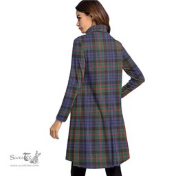 Scottish Fletcher of Dunans Tartan Womens High Neck Dress Tartan Plaid Dress