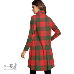 Scottish Erskine Modern Tartan Womens High Neck Dress Tartan Plaid Dress