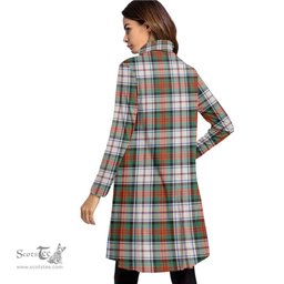 Scottish MacDuff Dress Ancient Clan Tartan Crest Womens High Neck Dress Tartan Plaid Dress