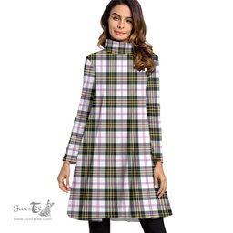 Scottish MacPherson Dress Modern Tartan Womens High Neck Dress Tartan Plaid Dress