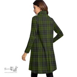 Scottish MacLean Hunting Tartan Womens High Neck Dress Tartan Plaid Dress