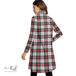 Scottish MacDuff Dress Modern Tartan Womens High Neck Dress Tartan Plaid Dress