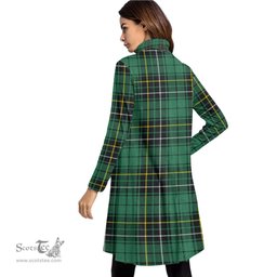 Scottish MacAlpine Ancient Tartan Womens High Neck Dress Tartan Plaid Dress