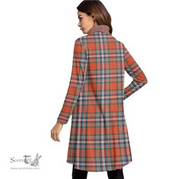 Scottish MacFarlane Ancient Clan Tartan Crest Womens High Neck Dress Tartan Plaid Dress