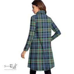 Scottish MacKinlay Ancient Tartan Womens High Neck Dress Tartan Plaid Dress