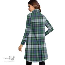 Scottish MacKenzie Dress Ancient Clan Tartan Crest Womens High Neck Dress Tartan Plaid Dress