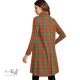 Scottish MacGregor Ancient Tartan Womens High Neck Dress Tartan Plaid Dress