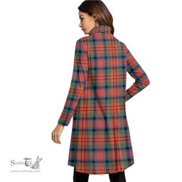Scottish MacDuff Ancient Tartan Womens High Neck Dress Tartan Plaid Dress