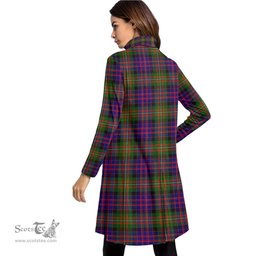 Scottish MacDonnell of Glengarry Modern Tartan Womens High Neck Dress Tartan Plaid Dress