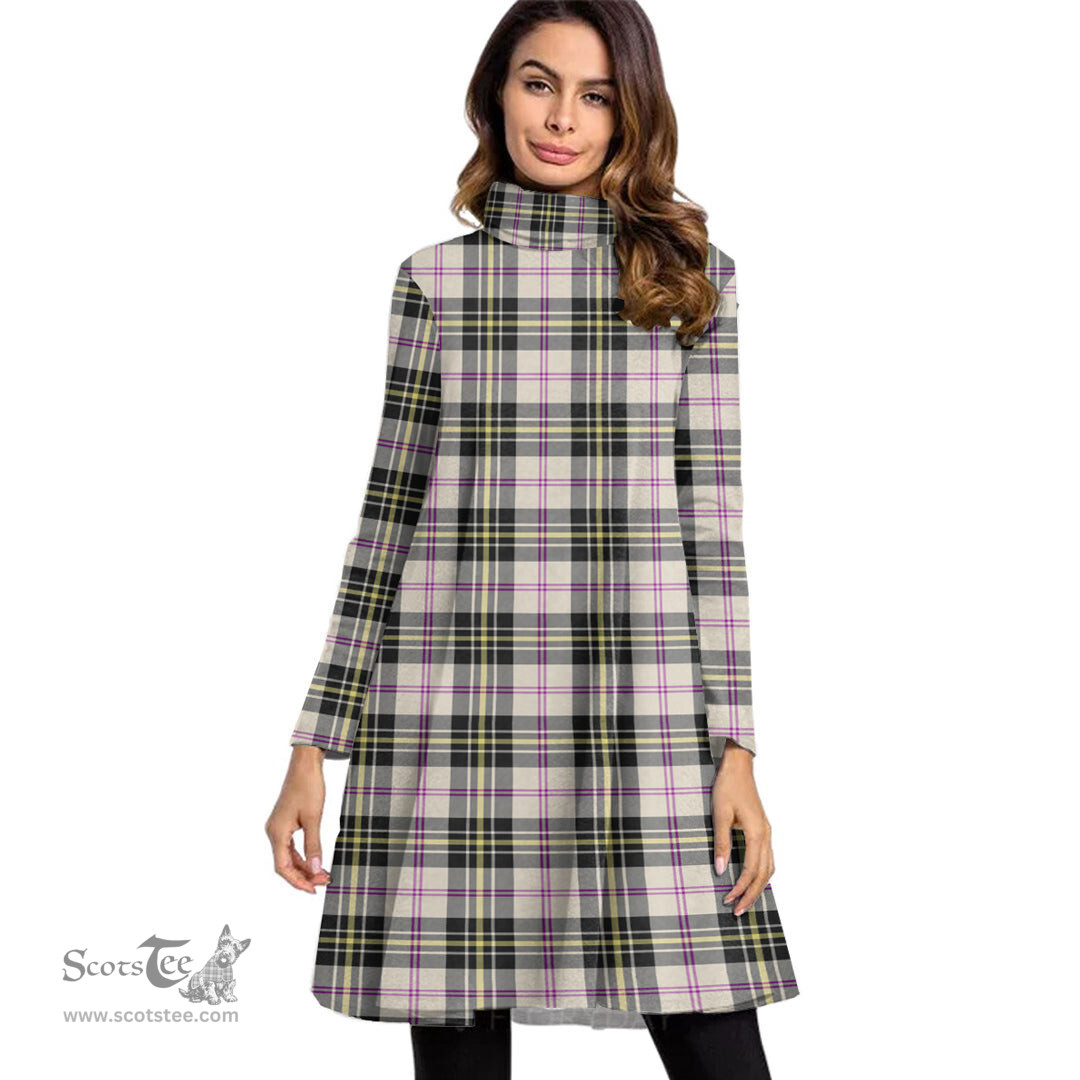 Scottish MacPherson Dress Ancient Tartan Womens High Neck Dress Tartan Plaid Dress