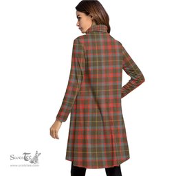 Scottish MacKintosh Hunting Weathered Tartan Womens High Neck Dress Tartan Plaid Dress