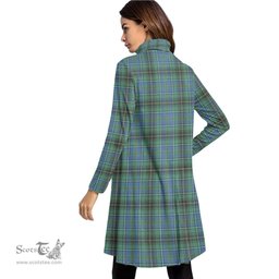 Scottish MacInnes Ancient Tartan Womens High Neck Dress Tartan Plaid Dress