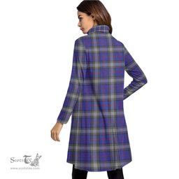 Scottish Kinnaird Tartan Womens High Neck Dress Tartan Plaid Dress