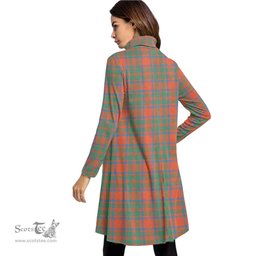 Scottish MacKintosh Ancient Clan Tartan Crest Womens High Neck Dress Tartan Plaid Dress