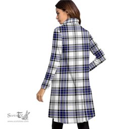 Scottish Hannay Modern Tartan Womens High Neck Dress Tartan Plaid Dress